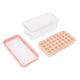 thumbnail image 5 of Bandeja para cubitos de hielo de una sola capa con tapa y caja de almacenamiento de hielo, molde para hacer hielo de silicona para el hogar, cocina, color rosa, 5 of 5