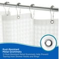 thumbnail image 4 of Kenney Medium Weight Embossed PEVA Shower Curtain Liner, 70" W x 72" H, Clear, 4 of 6