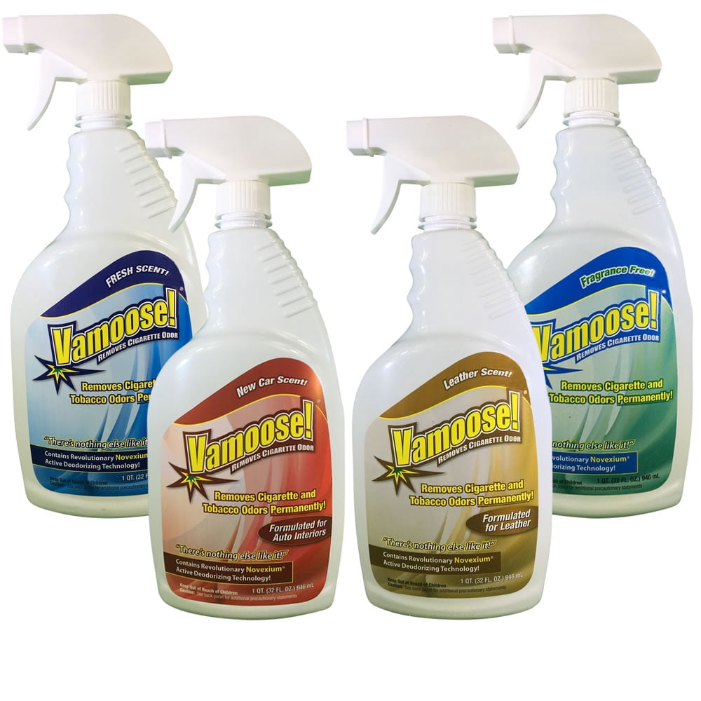 Vamoose Smoke Odor Air Freshener & Eliminator, New Car Scent, 32-Ounce Trigger Spray Bottle