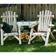 thumbnail image 4 of Lakeland Mills Chaises Hautes Rustiques pour Patio en Bûche de Cèdre Blanc avec Visa, Naturel, 4 of 7