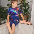 thumbnail image 4 of Balery Starry Sky Turtle Conjunto de Pijama Infantil de Manga Corta con Estampado – Ropa de Dormir de Algodón Suave-XX-Large, 4 of 6