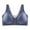 Blue, variant on Fiaer Front Closure Bras for Women Seamless Cross Back Shaping Oversized Comfort Wireless Bras Blue XL