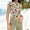 4-Beige, variant on Antqov Short Sleeve Shirts for Women, Solid Color Crew Neck Skinny Slim Fitting Stretchy Blouses, Daily Casual Trendy Comfortable Sports Cropped Tops
