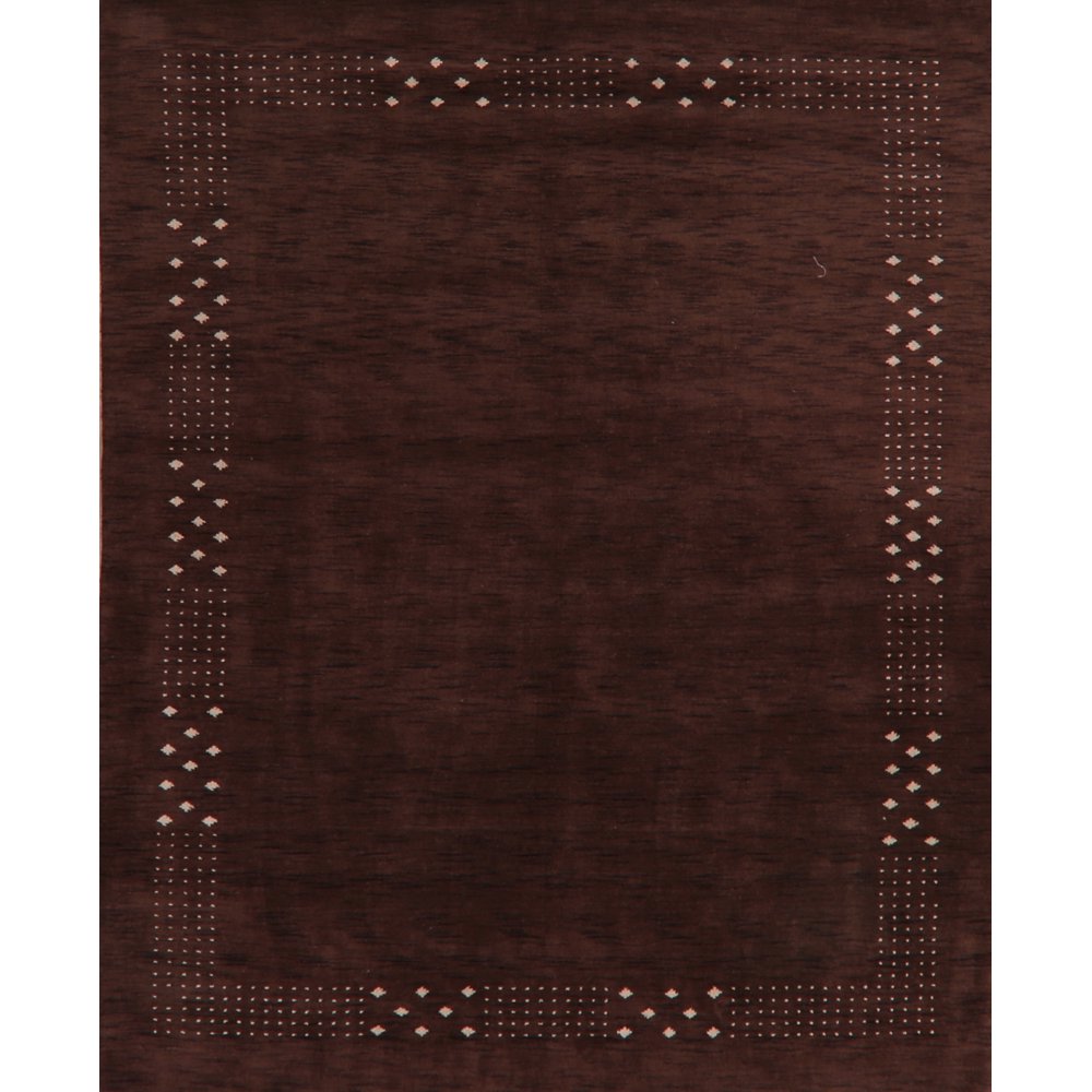 Brown Tribal Gabbeh Oriental Area Rug Handmade 8x10