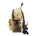thumbnail image 4 of FORMRS School Backpack with Front Zippered Pocket 12" Elementary Student Travel Daypack, Beige Sunflowers, 4 of 6