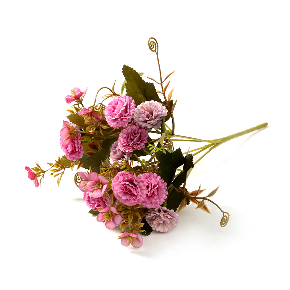 hkctone Simulation Artificial Carnations Flowers Plant Bouquet Table