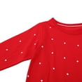 thumbnail image 5 of HILEELANG Little Girl Christmas Dress Red Dot Deer Elk Santa Applique Long Sleeve Cotton Casual Tunic Shirt Outfits Dresses Size 6, 5 of 7