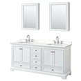 thumbnail image 2 of Wyndham Collection WCS202072DWHGTUS3MED Deborah 72" Free Standing Double Basin Vanity Set, 2 of 6