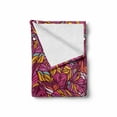 thumbnail image 2 of Feather Soft Flannel Fleece Throw Blanket, Psychedelic Style Vibrant Colored Abstract Feathers Overlapping Design, Cozy Plush for Indoor and Outdoor Use, 50" x 70", Multicolor, by Ambesonne, 2 of 6