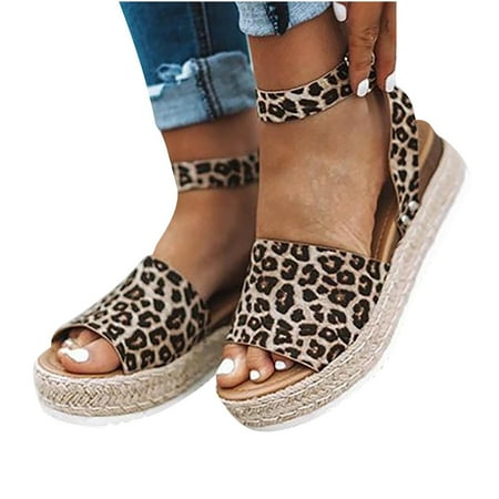 

VKEKIEO Open Toe Casual Shoes For Women High Heel Buckle Coffee 35
