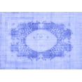thumbnail image 1 of Ahgly Company Indoor Rectangle Medallion Blue Traditional Area Rugs, 4' x 6', 1 of 4
