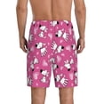 thumbnail image 3 of Kdxio Love Dog Print Mens Sleep Shorts Bottoms Soft Comfy Pajama Wear Pants with Drawstring Pockets, 3 of 7