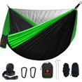 thumbnail image 1 of Hamaca de camping Qevooon con mosquitera, nailon, correas de 3 m, 1 of 6