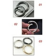 thumbnail image 4 of Djunllk 10Pcs Metal Spring O Rings Trigger Clip Keychain, Round Carabiner Clip Keyrings Snap Hook Buckle for Pencil Pouch, Bags, Purse, Chain Rings Clip Replacement DIY Crafts (Sliver), 4 of 8