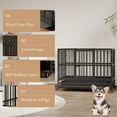 thumbnail image 5 of 37 Inch Dog Crates,Folding Metal Crates Dog Kennels Outdoor and Indoor,Pet Dog Cage Crate with Wheels,Double Door,Removable Tray for Small,Medium and Large Dogs, 5 of 8