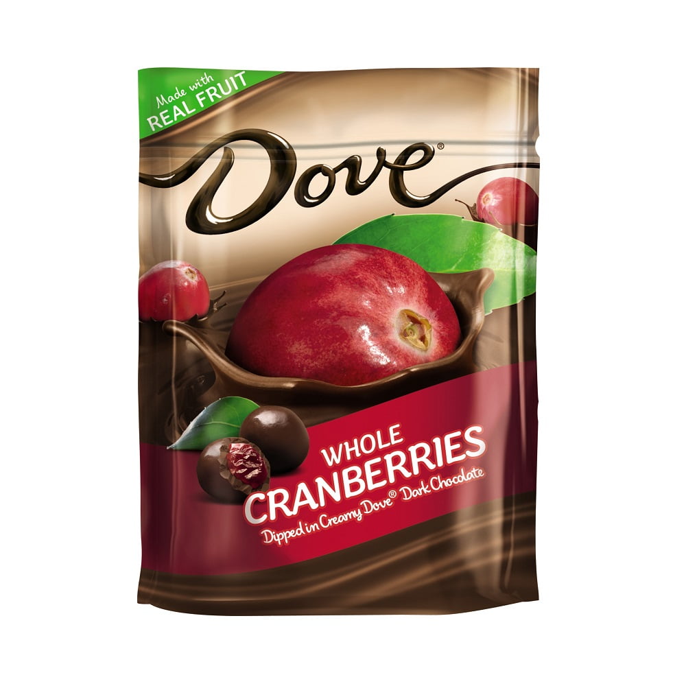 Dove Whole Cranberries Dipped in Creamy Dark Chocolate Dried Fruit, 6 oz by MARS, INC.