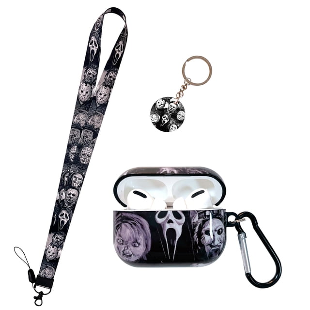 Funda suave de TPU para AirPods Pro con diseño de terror y Scream