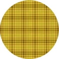 thumbnail image 1 of Ahgly Company Indoor Square Patterned Deep Yellow Area Rugs, 3' Square, 1 of 6