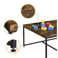 thumbnail image 5 of Lilola Home Engineered Wood 5 Pc Coffee Table Set w/Raised Edge in Weathered Oak, 5 of 8
