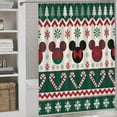 thumbnail image 2 of Christmas Snowflake Deer Shower Curtain Bathtub Decor Bathroom Fabric Waterproof Curtains Shower, 2 of 6