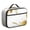 White and Gold, variant on Blue and Gold Marble Pattern Insulated Lunch Bag Teens,Bento School Lunch Bag for Teens for Work,Picnic or Travel 10.6x7.7x4.3 Inches,12 Can Capacity