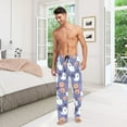 thumbnail image 6 of FORMRS Mens Pajama Pants with Pockets Sleepwear Lounge Bottoms Sizes S-2XL, Blue Cute Halloween, 6 of 7