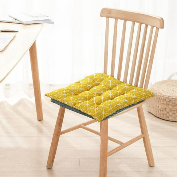 Fnyoxu Office Chair Cushion, Chair Cushions for Dining, Air Mesh Breathable Non-Slip Desk Computer Seat Cushion, Kitchen Dining Room Square Chair Pad, Non-Skid Memory Foam Chair Pads