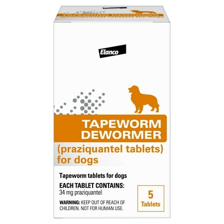 UPC: 0724089113443 | Elanco Tapeworm Dewormer (praziquantel tablets) for Dog & Puppies  5-count