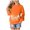 Orange, variant on Yuhangmm Halloween Sweatshirts for Women Fashionable Casual Halloween Printed Hooded Zipper Sweatshirt for Women with Seasonal Graphic Black L