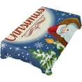 thumbnail image 5 of 60"x60" Santa Claus Tablecloth, Waterproof Washable Polyester Square Table Cover, Durable Tablecloth for Kitchen Dining Table Party Decor, 5 of 7