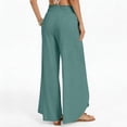 thumbnail image 4 of Cutuoiiu Plus Size Womens Loose Fit Casual Trousers with Side Slits and Pockets for Vacation and Daily Wear Gifts, 4 of 9