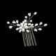thumbnail image 3 of Conjunto de 2 peines y 4 horquillas para el pelo, joyería hecha a mano con cuentas de perlas para boda, novia y fiesta., 3 of 7