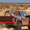 thumbnail image 3 of SEANATIVE Truck Rear Window Decal Waterproof UV Protection Automotive Decals for Truck SUV Pickup Back Window Decor, 66.9 x 22.4 Inches, Car Exterior Accessories, Brown Cow Print, 3 of 7
