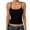 A-Black250, variant on Women's Form-Fit Square Neck Cami Top Thin-Strap Bodycon Everyday Evening Camisole
