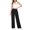Black, variant on liilaimic Straight Leg Sweatpants Womens High Waist Elastic Waist Baggy Fall Trousers Loose Fashion Pants for Gym