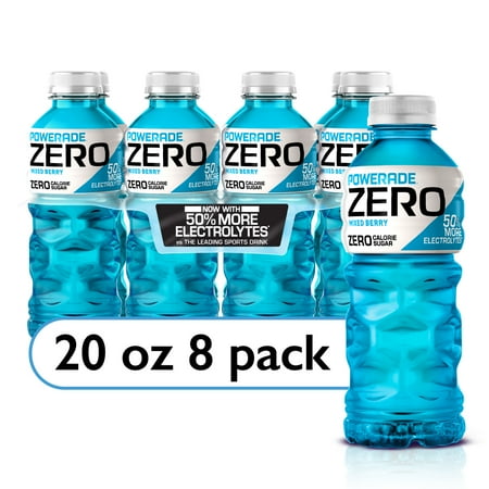 GTIN 049000050752 product image for POWERADE ZERO Berry Blast Bottled Electrolyte Sports Drink  20 fl oz  8 Count | upcitemdb.com