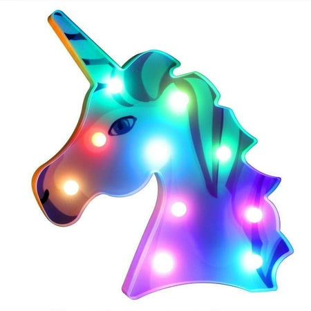 Unicorn Night Lights Painted Flower Unicorn Color Changeable Light Up ...