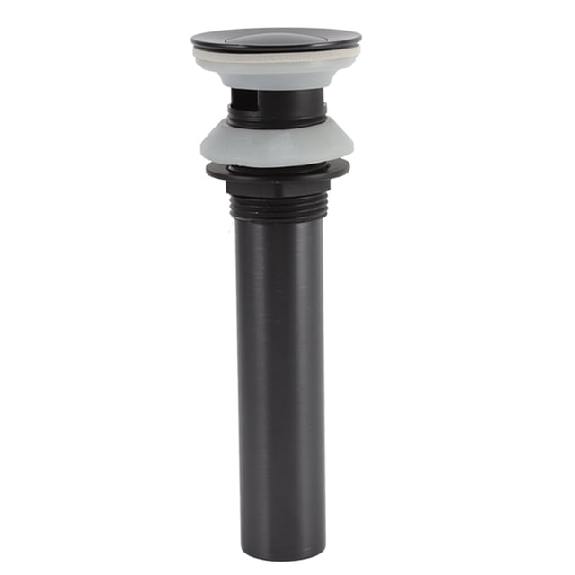 Tapón de drenaje de latón Ticfox para lavabo de baño con desagüe de fregadero negro