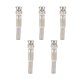 thumbnail image 1 of 5 piezas de latón niquelado BNC macho a 7 resortes conector adaptador coaxial RF 50 ohmios para cable de radio, 1 of 8