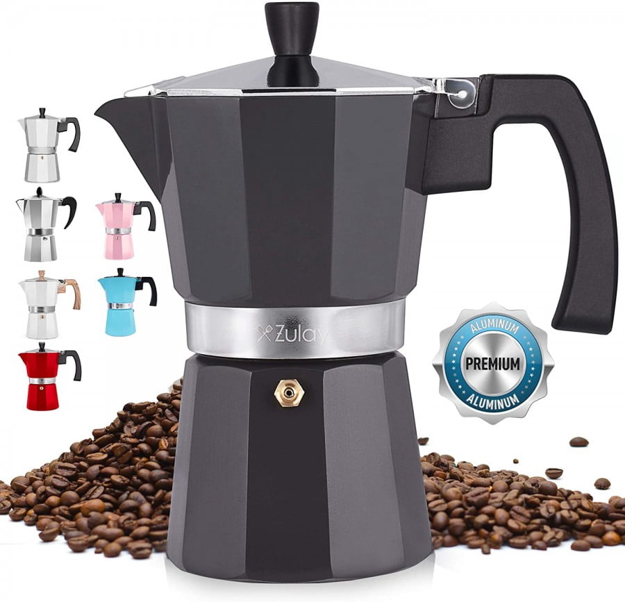 Zulay Kitchen Moka Pot - Dark Grey - Walmart.com