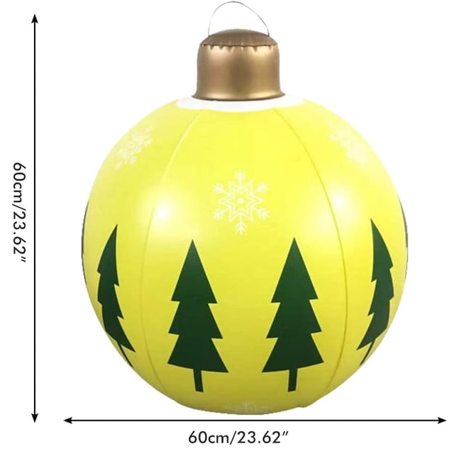 Christmas Inflatables Balls,24 Inch Christmas Inflatables Christmas Outdoor Decorations Inflatable Ornament True to Its Promise