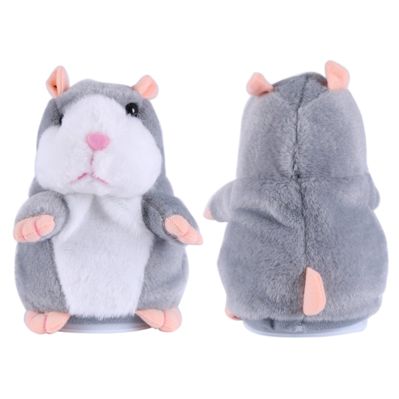 Woodyotime Talking Back Hamster Toy Repeats What You Say Plush Animal 