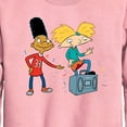 thumbnail image 2 of Hey Arnold! - Ha Air Guitar - Toddler And Youth Crewneck Fleece Sweatshirt, 2 of 4