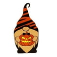 thumbnail image 1 of Muñeca sin rostro de Halloween con luz LED Decorativa ornamental Calabaza pintada a mano Decoración de Halloween Configuración de fiesta Muñeca de gnomo de Halloween de madera Ornam, 1 of 5