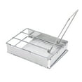 thumbnail image 1 of Foldable Stainless Steel Toaster Plate Portable Outdoor Camping Bread Toaster Grill, 1 of 8