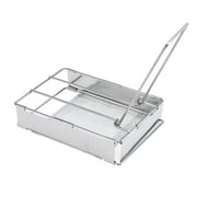 Foldable Stainless Steel Toaster Plate Portable Outdoor Camping Bread Toaster Grill