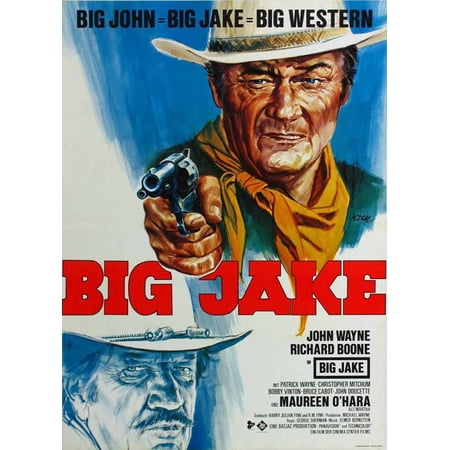 Big Jake 1971 11x17 Movie Poster German Walmart Com Walmart Com