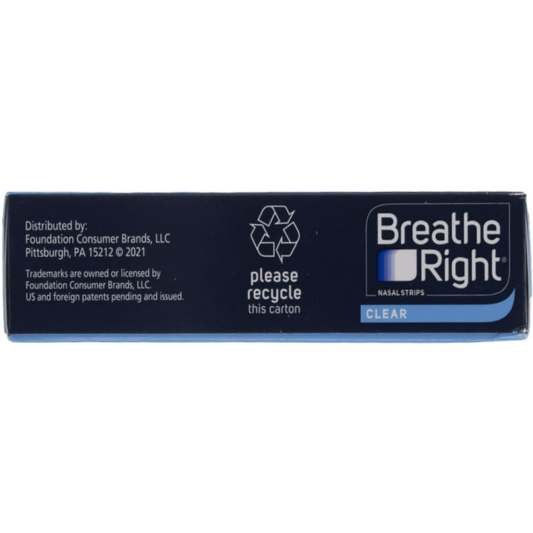 Breathe Right Nasal Strips Clear Small/Medium 30 Each 