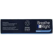 Breathe Right For Sensitive Skin Nasal Strips, Clear, Small and Medium, 30 Ct (3 pack)