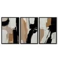 thumbnail image 3 of Drsoum Large Black Abstract Wall Art 24x36in3pcs Black Framed Modern Minimalist Painting Decor Graffiti Artwork, 3 of 8